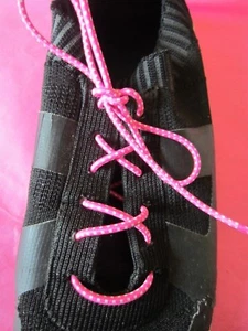 ASICS 33" PINK RUNNING SHOE LACES WITH CLEAR LACE LOCKS NEW CAN WEAR W ANY SHOE! - Picture 1 of 12