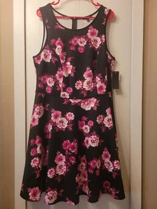 Womens 18W City Studio Sleeveless Floral Dress - Picture 1 of 6