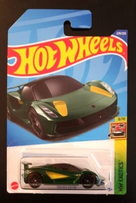 Hot Wheels 2022 Mainline Lotus Evija Diecast Green Car New HW Exotics - Image 1 of 4