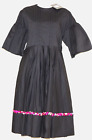 Margot & Clémence  Black 3/4 Sleeve  Stoned  Ruffle dress Size 14