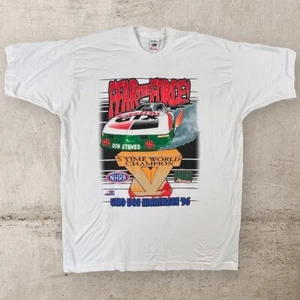 Vintage NHRA Shirt 5 Time Champion DON STEVES Adult 2XL Signed 1996 Racing Tee - Picture 1 of 11