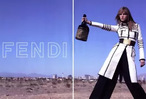 Fendi Angela Lindvall 2006 moda 6 páginas anuncio de revista - Imagen 1 de 3