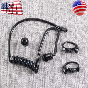 Accoustic Ear Tube + Medium Earmold For Two-Way Radio Police Radio Earpiece 24.5 - Zdjęcie 1 z 9