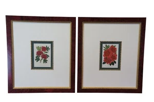 2 Horto Van Houtteano Framed Botanical Tropical Colored Lithograph Prints Plants - Picture 1 of 10