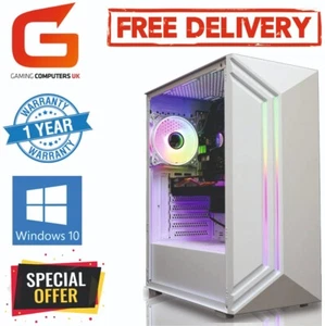 Gaming PC Core i5 8GB 120GB+1TB GT 710 Wins10 Computer Monitor FREE DELIVERY - Picture 1 of 11