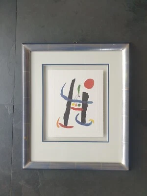 Joan Miro Kunstdruck auf Bütten "A Toute Epreuve" im Galerierahmen - Bild 1 von 4