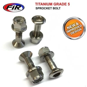 x4 Titanium Honda CRF125F CRF125FB 2014-2024 Rear Sprocket Bolts & Nuts Race - Picture 1 of 9