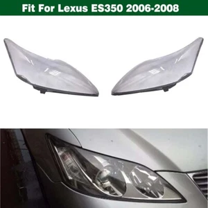 Pair Headlight Clear Lens Cover Housing Lampshade For Lexus ES350 2006-2008 - Picture 1 of 5