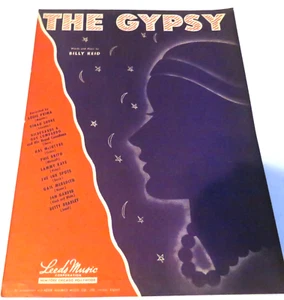 VINTAGE 1946 THE GYPSY words & music by Billy Reid Sheet Music-Leeds Music - Imagen 1 de 7