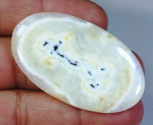 58 CT NATURAL STALACTITE SOLAR QUARTZ OVAL CABOCHON PENDANT GEMSTONE FF-44 - Picture 1 of 5