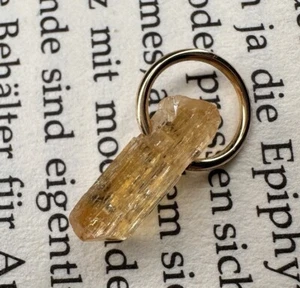 Imperial Topaz Topas Gebohrt Anhänger Edelstein Kristall Mineralien Schmuck - Bild 1 von 5