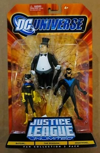 DC Universe Justice League Unlimited Confezione da 3 Batgirl The Penguin Nightwing - Foto 1 di 2