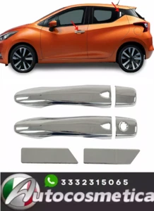 Türgriff Blende Türgriffkappen für Nissan Micra 2017-2024 4-Tür Edelstahl 6x - Afbeelding 1 van 7
