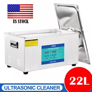 22L Liter Ultrasonic Cleaner Digital Cleaning Equipment Industry Heated W/ Timer - Picture 1 of 12