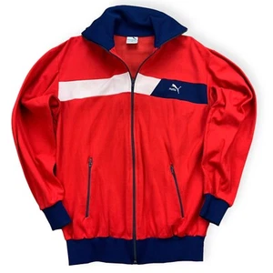 Puma vintage Jacke Gr. 5 M 80er Trainingsjacke Jacket 80s rot AJ0 - Bild 1 von 3