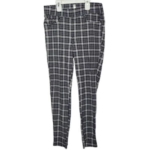 Seven 7 Women’s Pull On Legging Pants Size Small Black White Plaid Yoga Stretchy - Picture 1 of 12