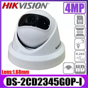 Hikvision 180° Super Weitwinkel DS-2CD2345G0P-I 4MP H.265+ IR IP Dome Kamera - Bild 1 von 8