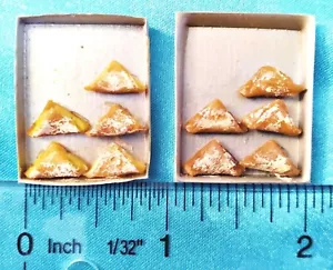 2 - TRAY OF FRUIT PASTRIES BAKING - 1" MINI DOLL HOUSE ACCESSORIES - Picture 1 of 2