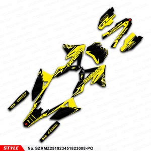 Motocross Vinyl Sticker Graphics for SUZUKI RMZ 250 RMZ 450 2018-2024 MX Decal - Picture 1 of 15