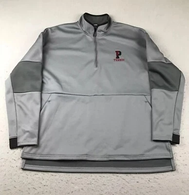 Толстовка теннисная Philadelphia University взрослая XL серая на молнии 1/4 длинные рукава - Изображение 1 из 4