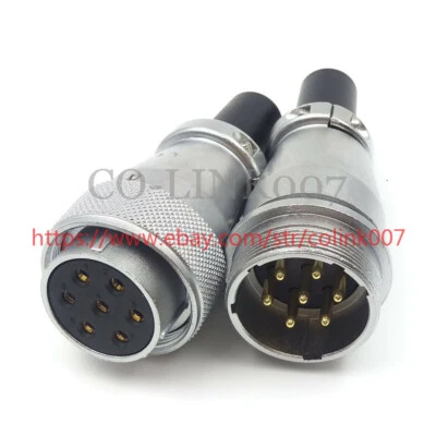 WEIPU WS28 7Pin Power Connector, 25A Aviation Connector LED Solder Plug Socket - Image 1 of 4