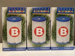 NEW 3 Pack Intex 58607T Swimming Pool Type B Replacement Filter Pump Cartridge - Picture 1 of 4