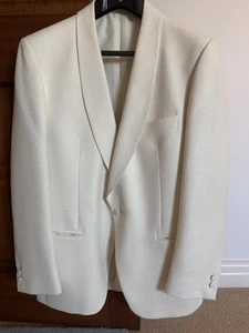 Men's White/Ivory Jacket 40 Inch Chest 29inch Length - Picture 1 of 3