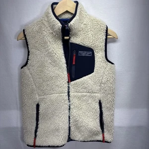 Vineyard Vines Martha's Vineyard Kids Sherpa Vest Size L 16 EUC - Picture 1 of 7
