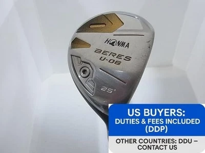 HONMA BERES U-06 3-Star U25 25° Hybrid RH S-Flex ARMRQ X52 3S Japan Model  - Image 1 of 4