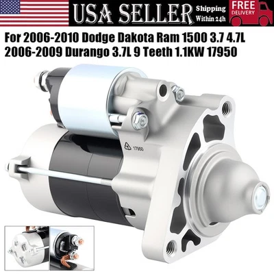 OE Starter Motor For 2006-2010 Dodge Dakota Durango Ram 1500 & Mitsubishi Raider Foto 1 de 4