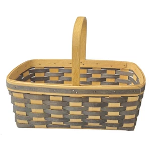 1988 LONGABERGER BASKET:  BLUE WEAVE GRANDMA BONNIE FAMILY SIGNED   JR - Picture 1 of 10