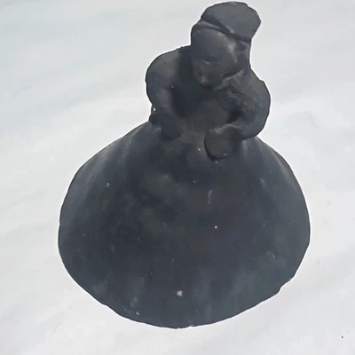 Винтажный женский колокольчик MCM мексиканское народное искусство керамика Negra - Изображение 1 из 4