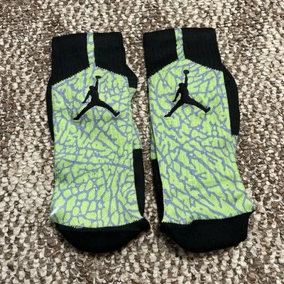 NUEVO SIN ETIQUETAS Raro Jordan Elefante Estampado Calcetines de Baloncesto Para Hombre Grandes 8-12 Foto 1 de 4