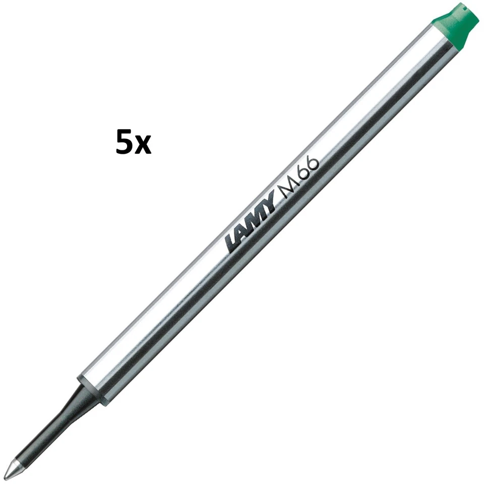 5x LAMY M66 Tintenroller Ersatz Mine M Mittel Grün - Refill - Sparpack – Set - Bild 1 von 1