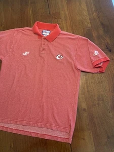 Vintage Kansas City Chiefs Logo Athletic Polo Shirt Mens L NFL Pro Line Golf NFL - Picture 1 of 11