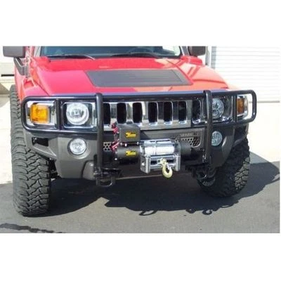 Protector de rejilla negro Steelcraft 50280WM con montaje de cabrestante para Hummer H3 H3T 2006-2010 Foto 1 de 3