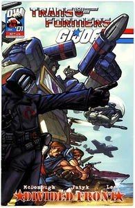 Transformers G.I. Joe Divided Front #1 Comic 2004 - Dreamwave Comics - Combo - Picture 1 of 1