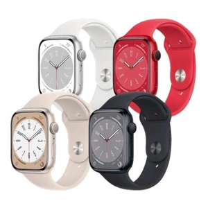 Apple Watch Series 8 41MM/45MM (GPS) Aluminum Case with Sport Band - Very Good - Picture 1 of 13