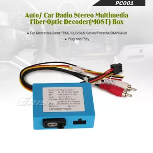 PC001 Fiber Optic Amplifier Audio System Decoder Box For Mercedes M/CLS/SLK Porsche Bose - Picture 1 of 7
