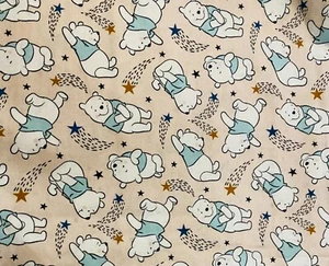 Winnie the Pooh Shooting Stars Disney Fabric sold by the yard, 1/2 yard & FQ - Picture 1 of 1