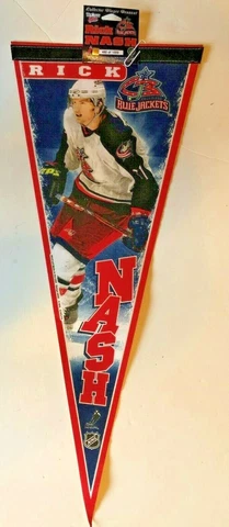COLUMBUS BLUE JACKETS RICK NASH NHL HOCKEY VINTAGE PLAYER PENNANT NEW MINT Cover