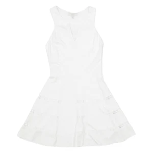 ROBERT RODRIGUEZ Womens Skater Dress White Viscose Sleeveless Knee Length S - Picture 1 of 6