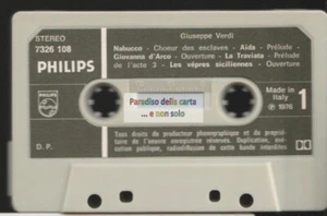 GIUSEPPE VERDI, NEW PHILHARMONIA ORCHESTRA - PHILIPS 7326 108 MUSICASSETTA   - Imagen 1 de 2