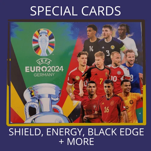 UEFA EURO 2024 - TOPPS Match Attax CARDS -  BLACK EDGE, ENERGY, SHIELD +MORE - Image 1 of 1