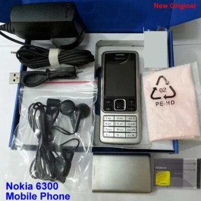 100% Genuine New Nokia Original 6300 GSM 2MP Unlock Mobile Phone Silver+1GB card - Image 1 of 4