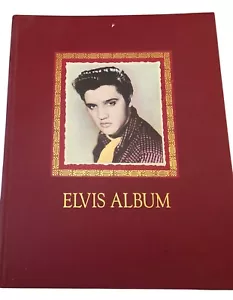 Libro álbum de recortes de Elvis Presley 1991 (tapa dura) usado en excelente estado recuerdos coleccionables - Imagen 1 de 24
