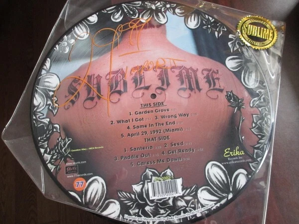 Sublime s/t self titled LP 2002 EU import PICTURE DISC VG+ - Image 1 of 1