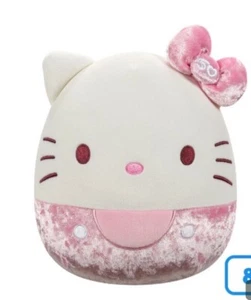 NEW Squishmallows Hello Kitty 50th Anniversary Velvet Pink 8" Plush Toy Sanrio - Picture 1 of 11