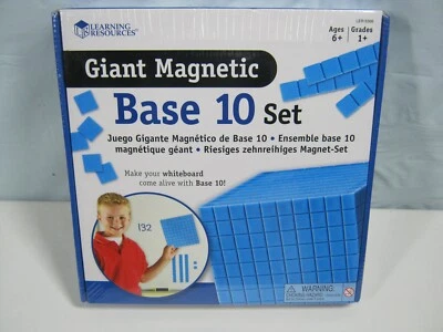 Learning Resources Giant Magnetic Base 10 Set Visual Math Education New STEM - Image 1 of 4