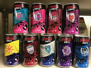 Japan COKE ZERO 2010 J.League Fußball VERSIEGELT Dose x9 Set Vissel Gamba - Bild 1 von 5